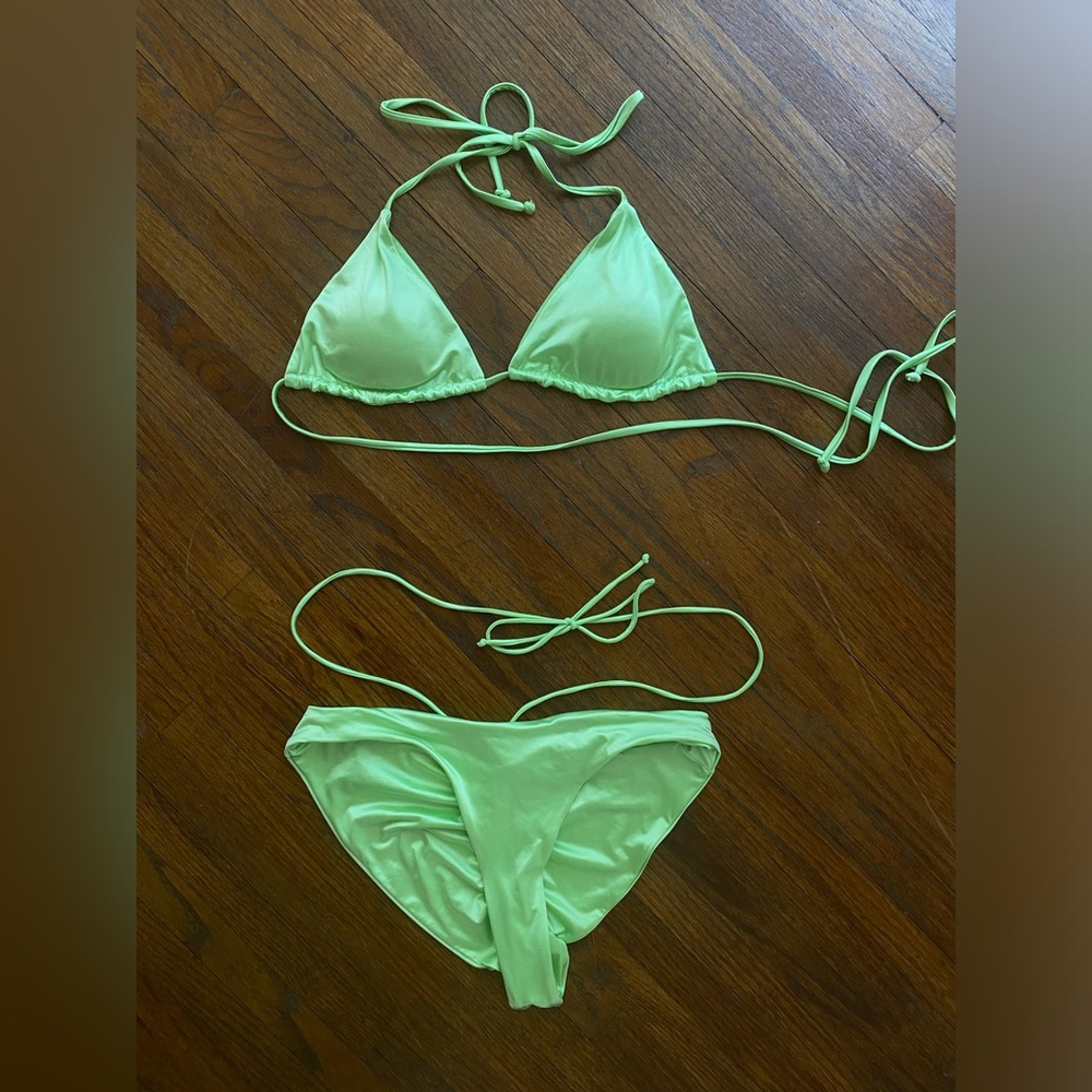 Frankie’s Bikini - Tia Satin Triangle Top